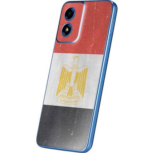 Egyptian Flag Distressed Moto G Play 4G (2024) Skin
